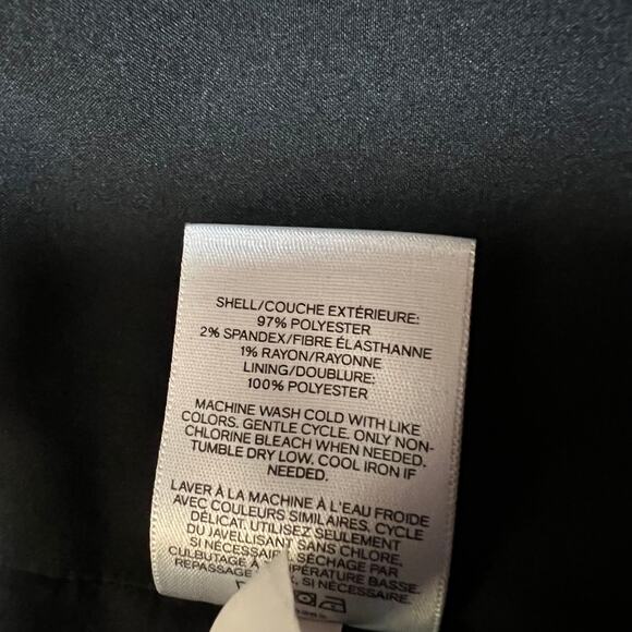 Express Double Breasted Pinstripe Blazer Size Medium Classic Office Professional - Picture 8 of 10